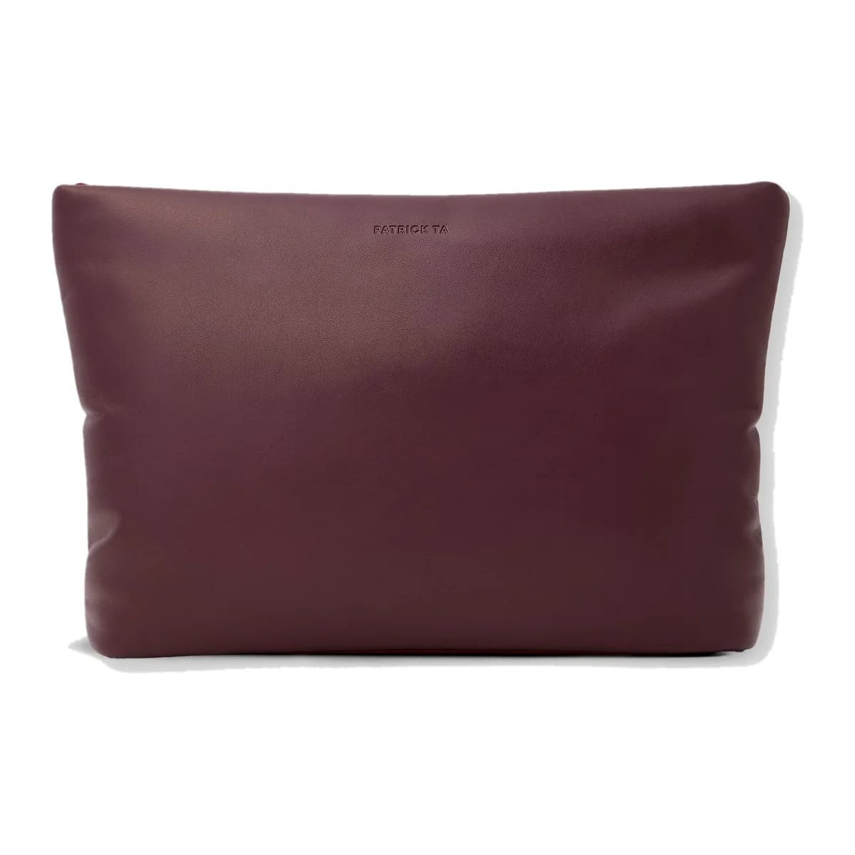 PATRICK TA Puffer Clutch – Color Burgundy