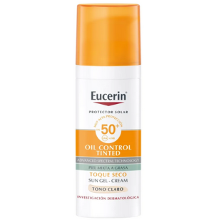 Eucerin Oil Control Toque Seco Tono Claro SPF 50 50ml